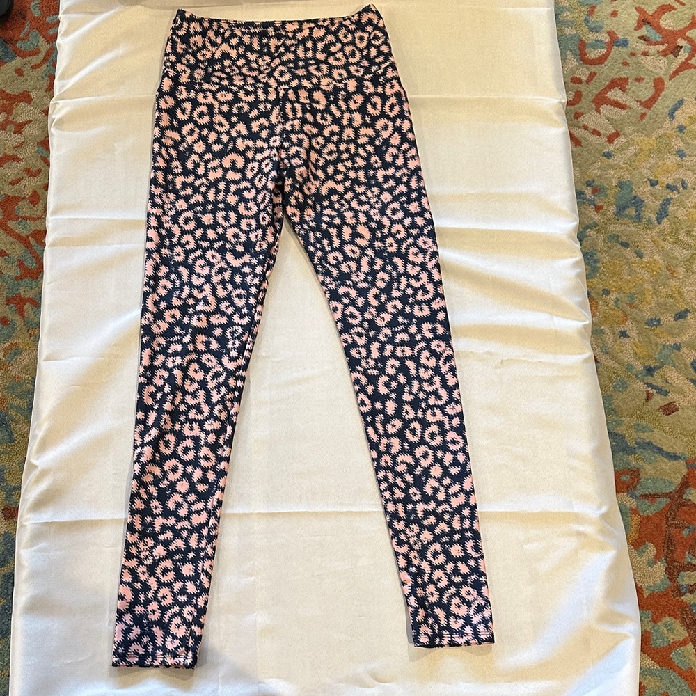 Goldsheep Pink and blue Patterned Leggings women’s‎ large EUC